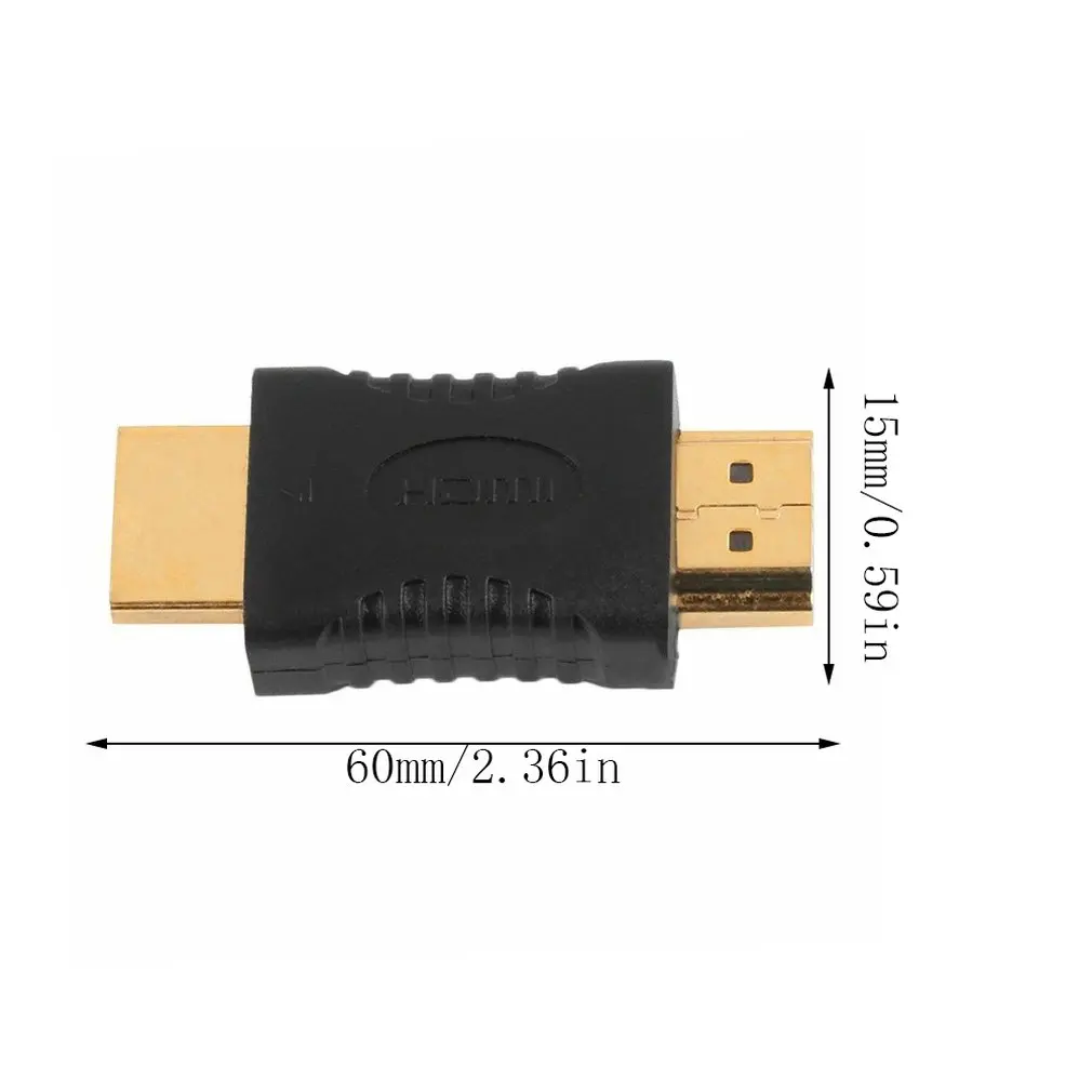 

M/M Converter Adapter Connector Joiner Coupler Adapter 180 Degree HDMI a Male to Male 4K NFC ONLENY Single Audio&video