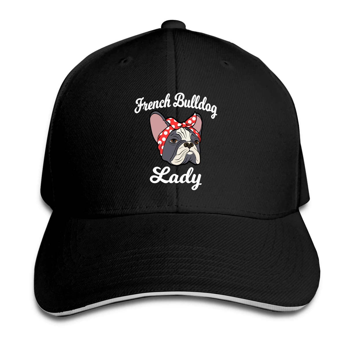 

French Bulldog Lady Hat Baseball Cap for Men Women Fashion Adjustable Sun Hat