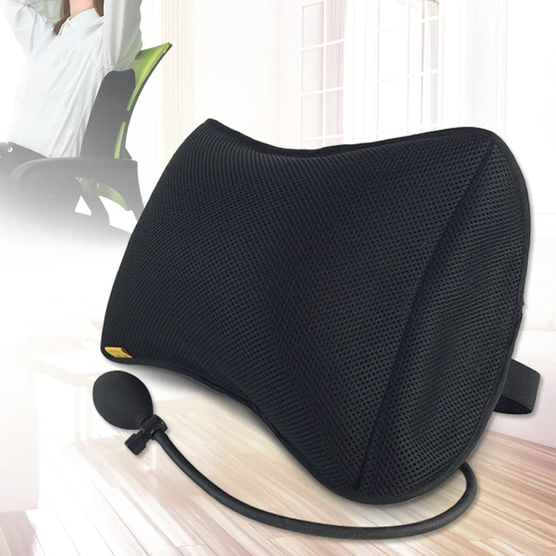 Поясничная опора для автомобиля дома офиса портативная подушка с насосом