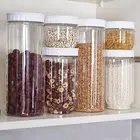 2021, кухонный прозрачный контейнер для хранения пищевых продуктов с крышками, герметичный горшок для зерновых зерен риса, герметичная пластиковая банка для молока и порошка