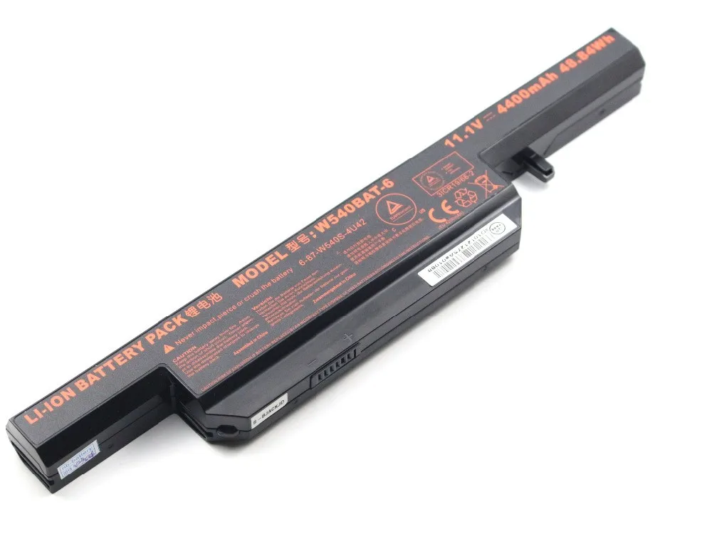 7XINbox 11,1 V 4400 мА/ч, W540BAT-6 6-87-W540S Батарея для CLEVO W540EU W54EU W550EU W550SU W55EU 6-87-W540S-427 6-87-W540S-4U4