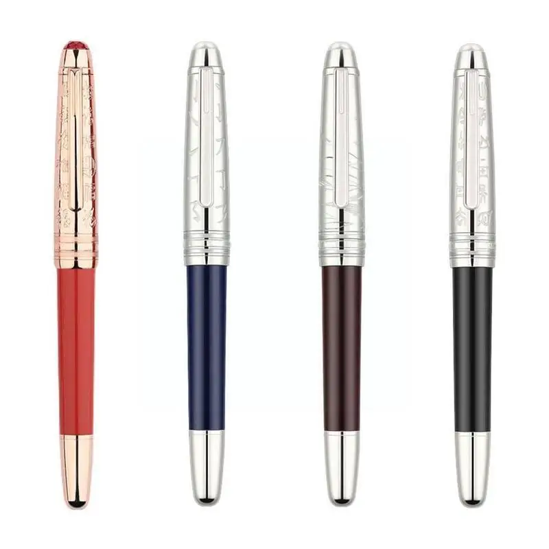 

New P135 Metal Resin Fountain Pen Cap Pearl Top Ef/meiqiaojian Vintage Office Supplies Pen Ink Gift Pen Beautiful N3a2