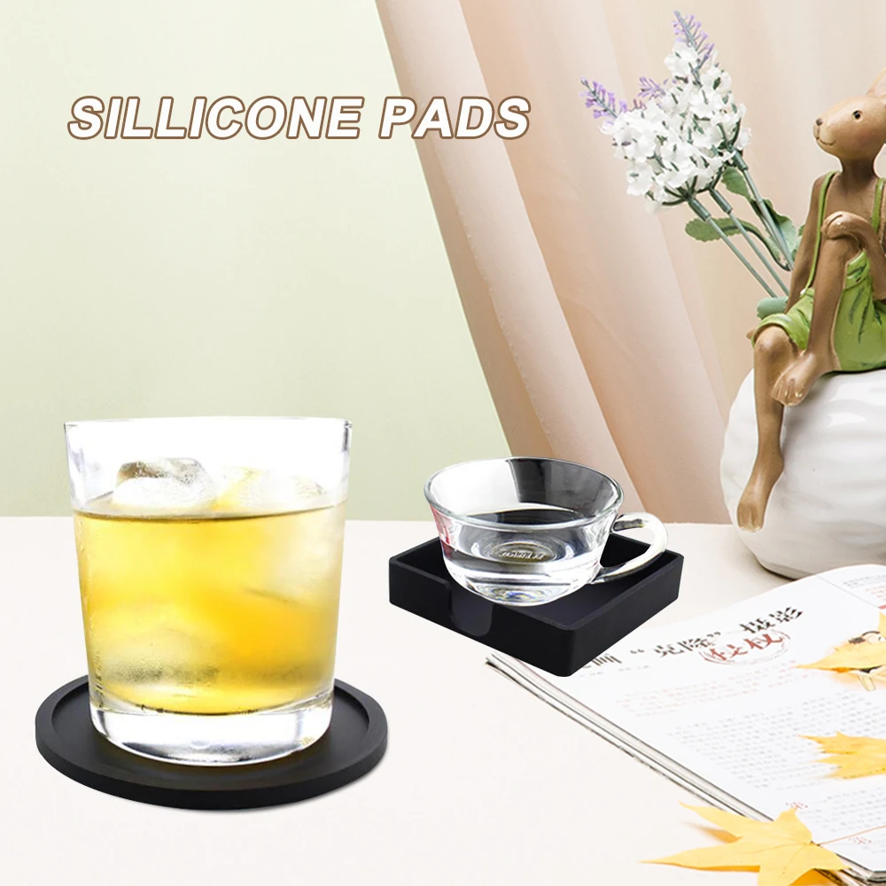 Силиконовые подставки для толстых чашек кружек стеклянных бутылок салфетки