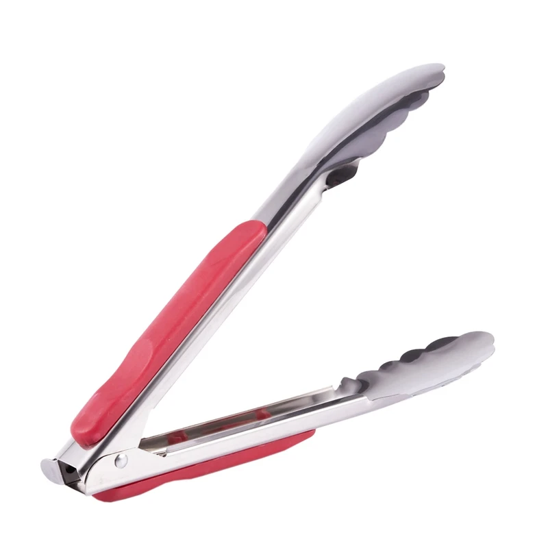 Barbecue BBQ Rotisserie Stainless Steel food tong For Ice Cube Cake Bread Kitchen 22cm |