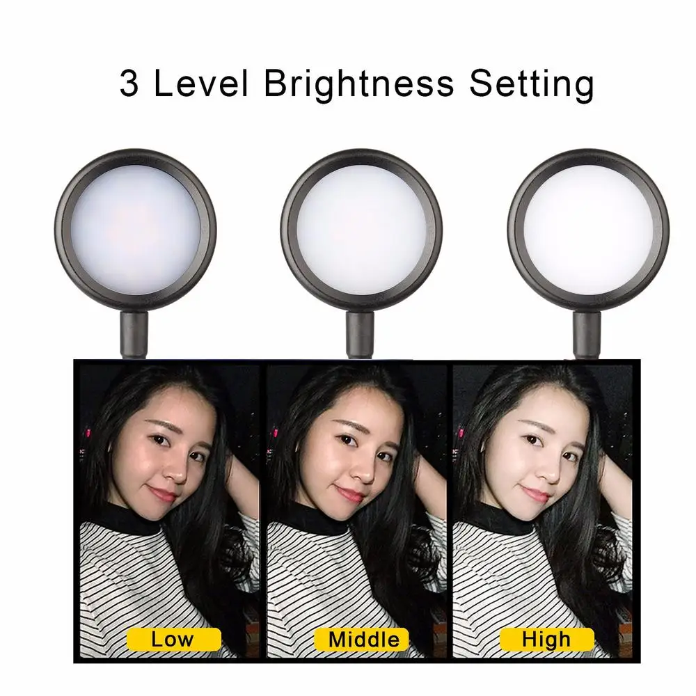 Кольцевой осветитель на светодиодах (Led) для селфи трансляция видео чат в прямом