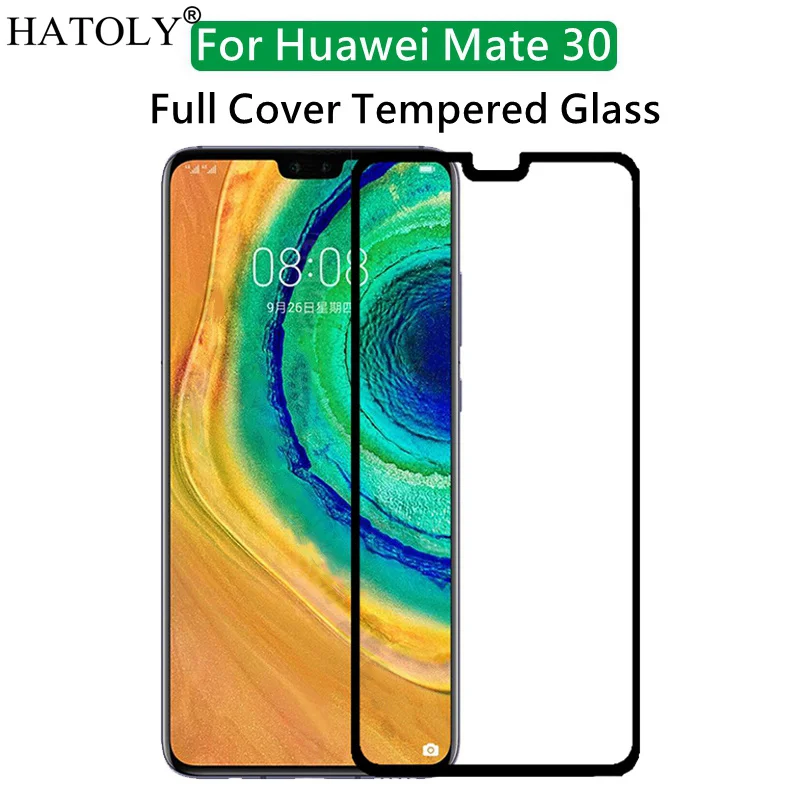 

1 шт. закаленное стекло для Huawei Mate 30 Защита для экрана Huawei MATE 30 полное покрытие для Huawei Mate 30 3D пленка с изогнутыми краями HATOLY