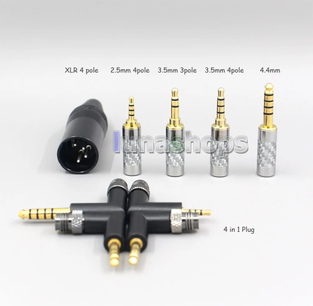 LN006576 2 5 мм 4 8 Core с серебряным покрытием OCC кабель для наушников FENDER DXA1 PRO FXA9 FXA7 Pro FXA2