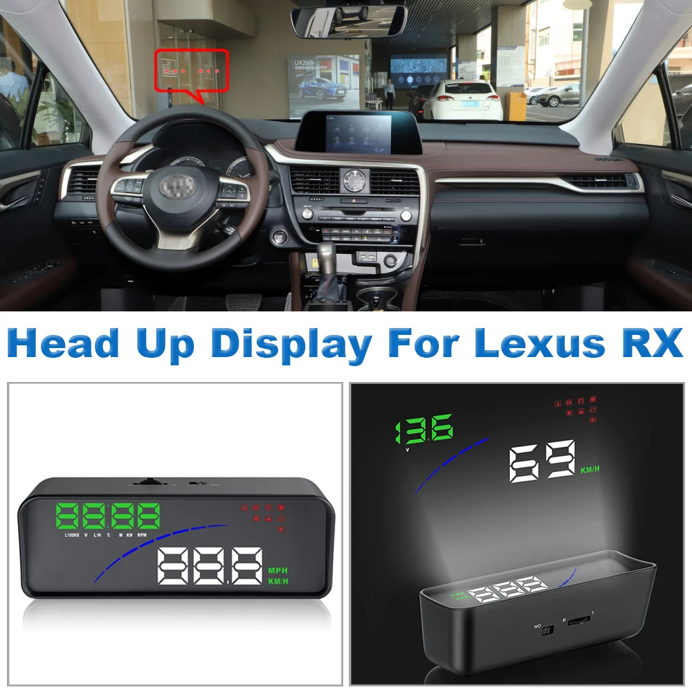 

Car HUD Head Up Display Accessories For Lexus RX 300/330/350/400h/450h RX300/RX330/RX350/RX400h/RX450h XU30/AL10/AL20 2003-2020