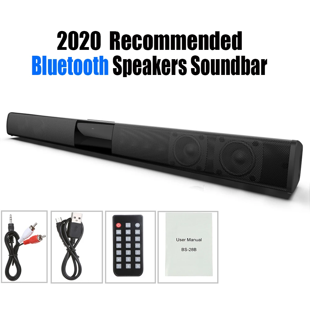 20 Вт Bluetooth динамик s Саундбар стерео Проводная И Беспроводная Hi-Fi домашняя объемная система для ПК кинотеатра ТВ динамик сабвуфер
