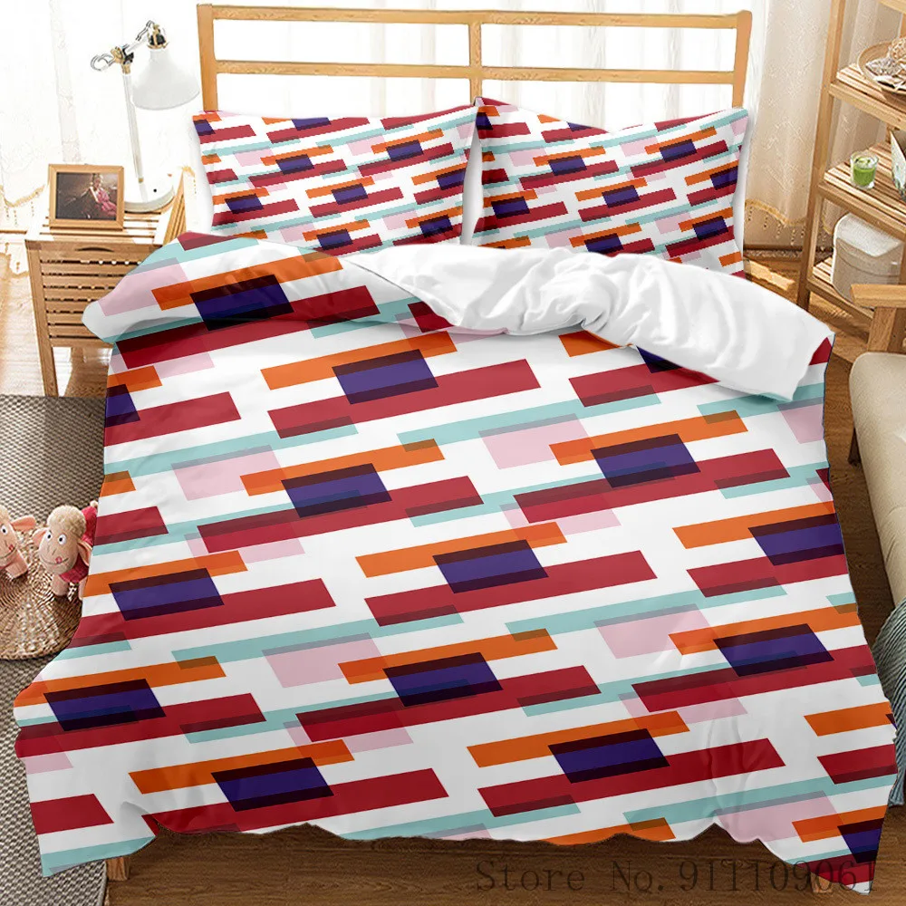 Простой индивидуальный Комплект постельного белья с несимметричным рисунком