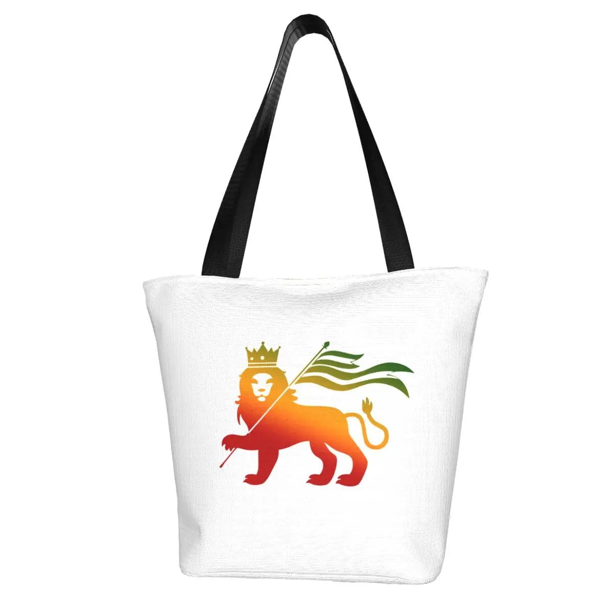 Lion Of Judah Tribe Of Judah Rasta Shopping Bag Aesthetic Cloth Outdoor Handbag Female Fashion Bags