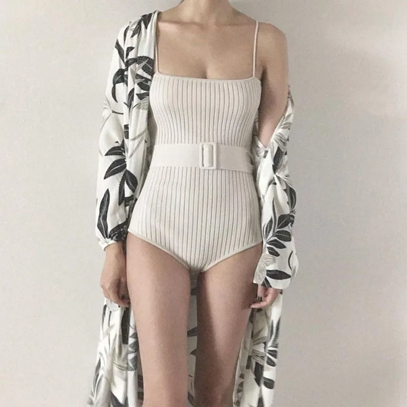Сексуальный купальник 2020 Женский Корейский Летний Новый Ретро небольшой свежий
