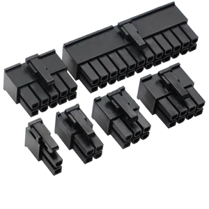 10 шт.лот 5557-R 5557 4,2 мм Черный Автомобильный разъем жгута проводов 2 - 24 контакта для ПКкомпьютерной видеокарты PCI-E Power