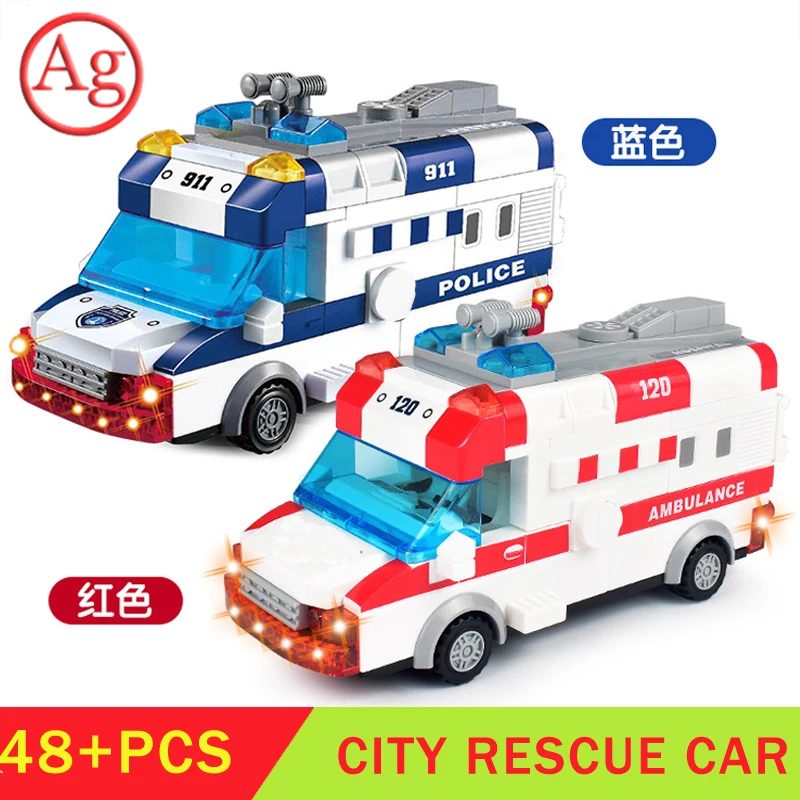 Городской спасательный автомобиль с электрической музыкой светодиодный