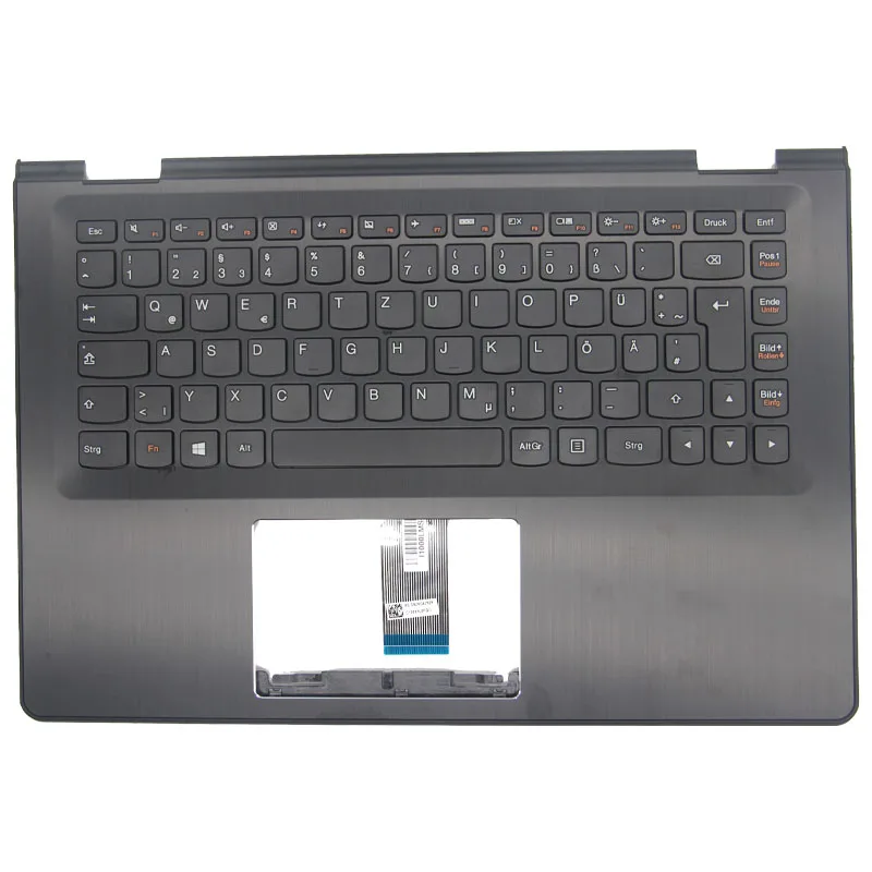 

New/orig Palmrest Upper Case German Keyboard for Lenovo Ideapad Yoga 500-14IBD ISK IHW Flex 3-1470 Laptop C Cover 5CB0J34003
