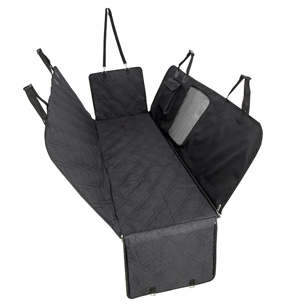 

2021 New Detachable rear hanging bag-type car pet mat mesh window rear seat waterproof pet car mat pet mat