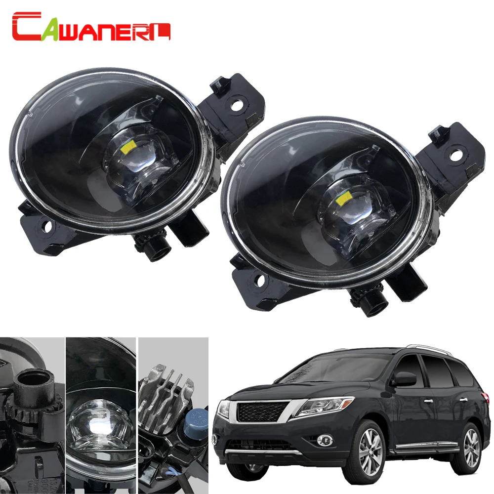 Cawanerl автомобиля 4000LM туман светильник светодиодный дьявольские глаза DRL Дневной