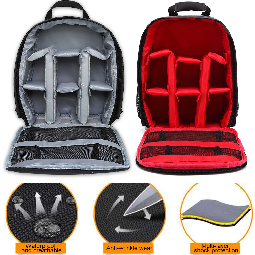 waterproof slr backpack digital camera bag outdoor multi function shockproof camera backpack for nikon canon slr camera lens bag free global shipping