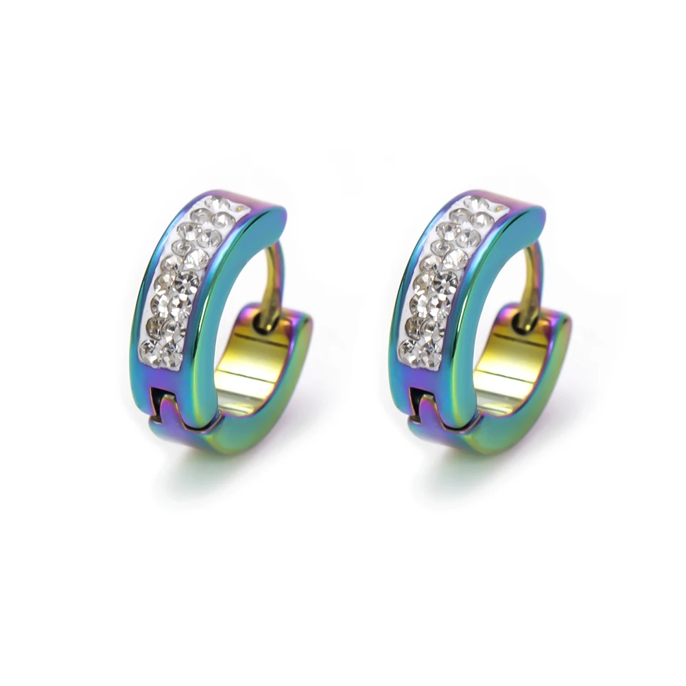 1 пара новых мужских ювелирных изделий корейские модные маленькие серьги-кольца