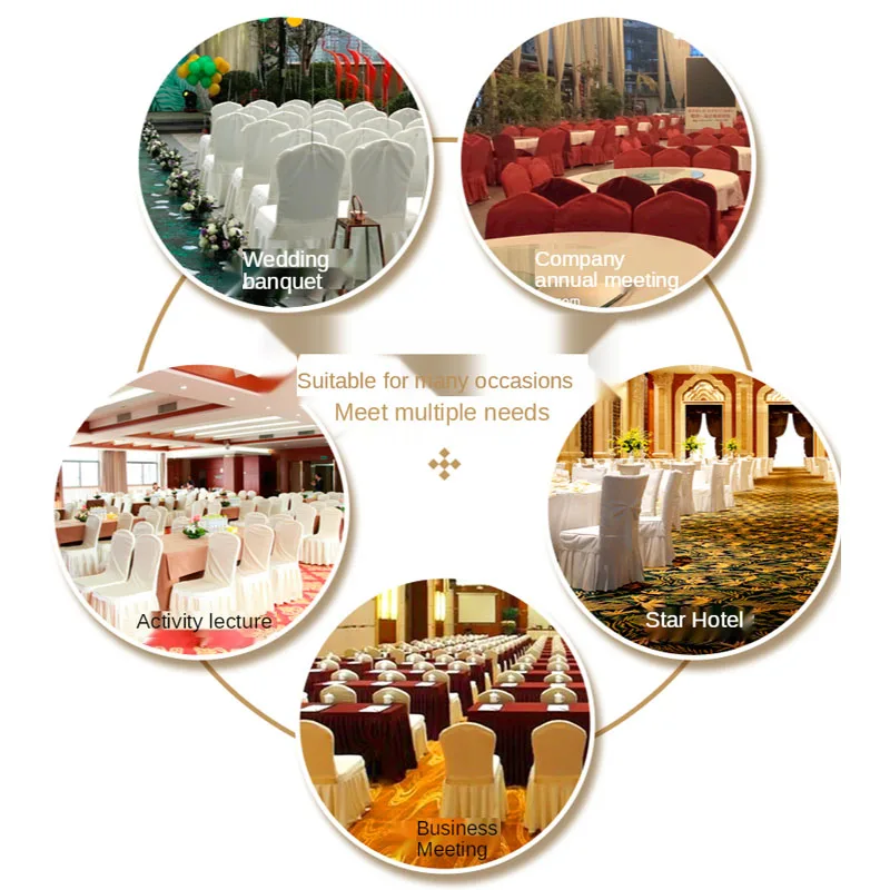 

Conference chair cover white red multicolor optional one-piece stool cover hotel banquet wedding meeting restaurant chair cover