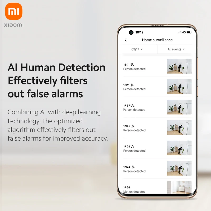 Mi 360° Camera 1080p full protection Infrared Night Vision AI Human Detection | Безопасность и защита