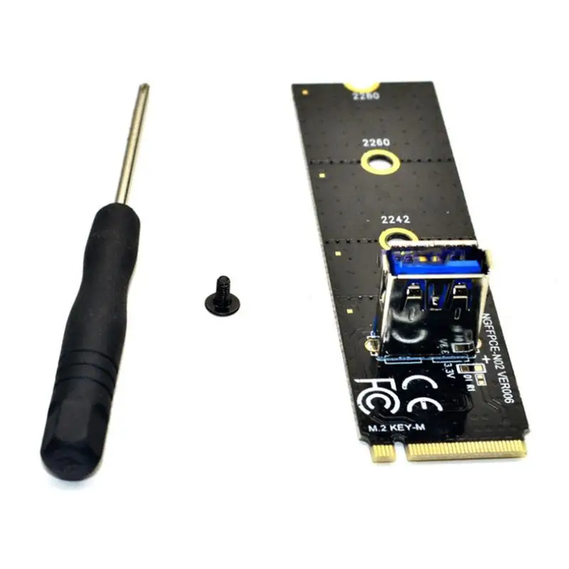 

Адаптер M.2 NGFF на PCI-E X16, преобразователь, карта расширителя графической карты M.2 NGFF на PCI-E X16, карта передачи слота для майнинга M2, карта расшире...