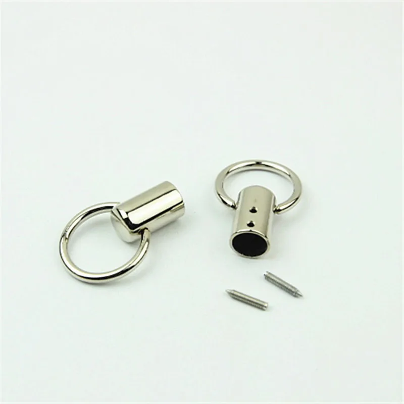 20pcs 12X46mm O Ring Handbag Handle Cap Connector Hanger Hook Metal Bag Strap Stopper Cord Buckle DIY Hardware Accessories