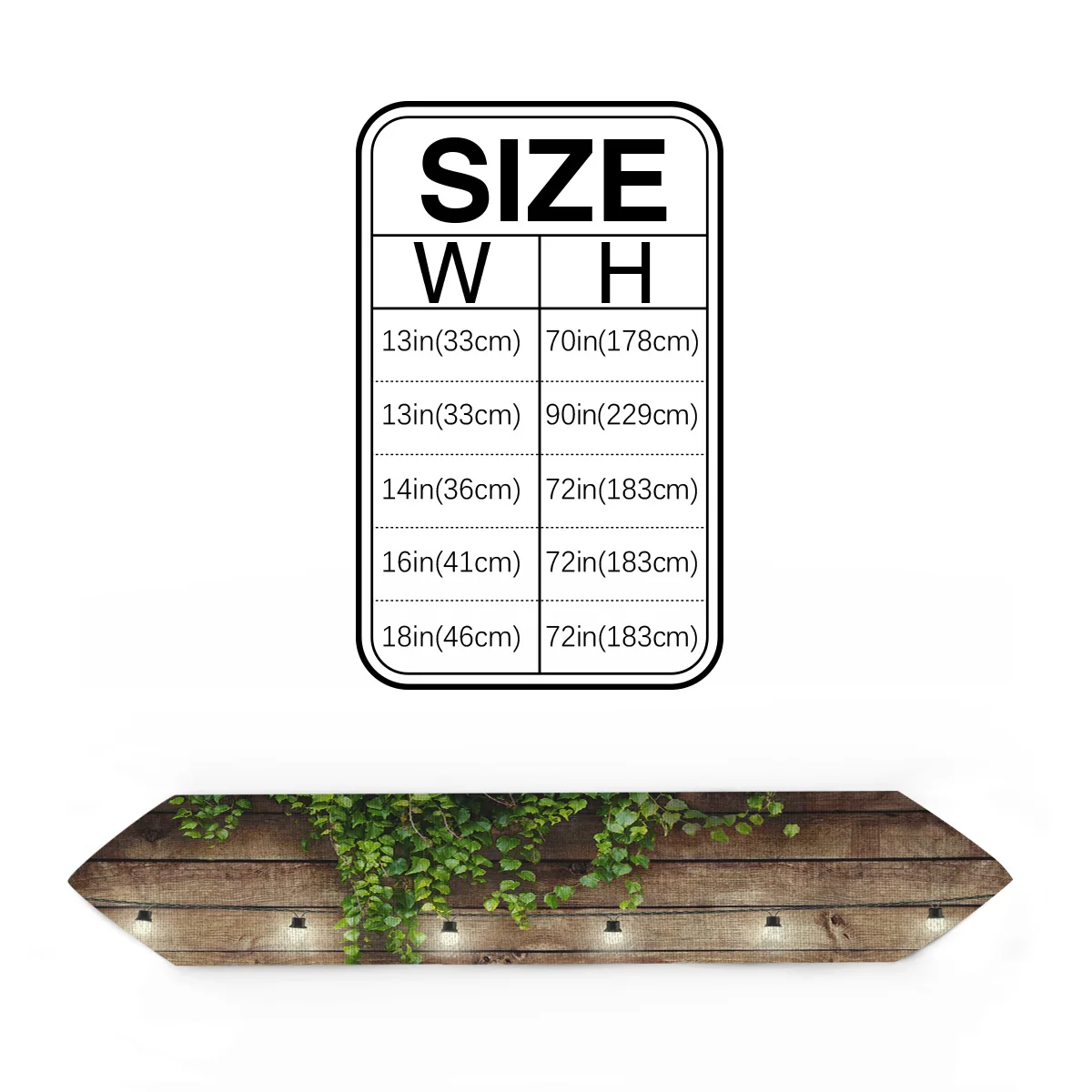 Wood Lamplight Leaves Rattan Plants Table Runners Modern Dining Buffet Kitchen Runner Farmhouse Rustic Wedding Party Decor | Дом и сад