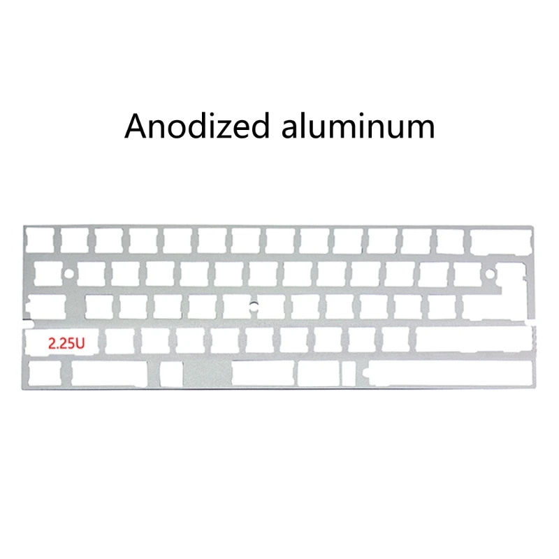 

2.25U Alu Plate 60% DZ60 GH60 Plate for DIY Mechanical Keyboard Stainless Steel