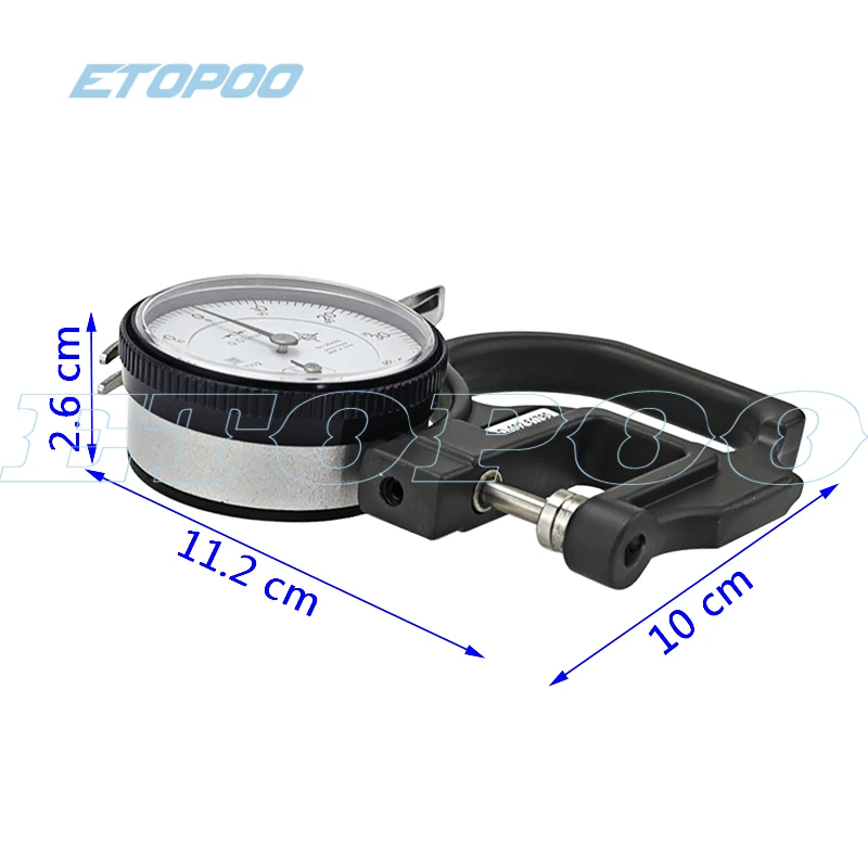 Прямая поставка 0 10x30 мм Циферблат Толщиномер ударопрочный толщиномер s кожа