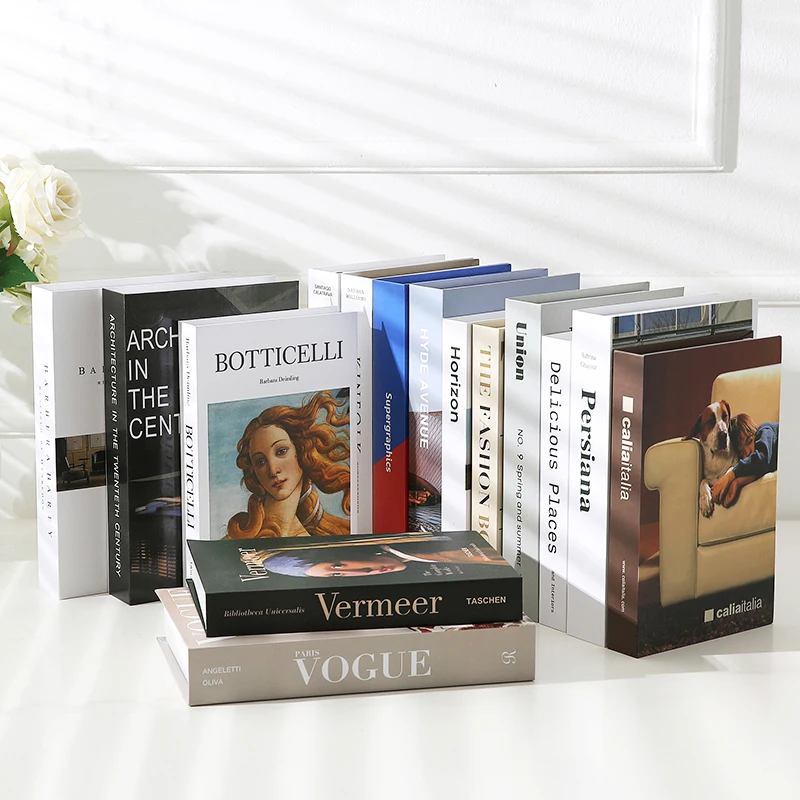 Искусственная книга имитация книги украшение для кабинета модель простое