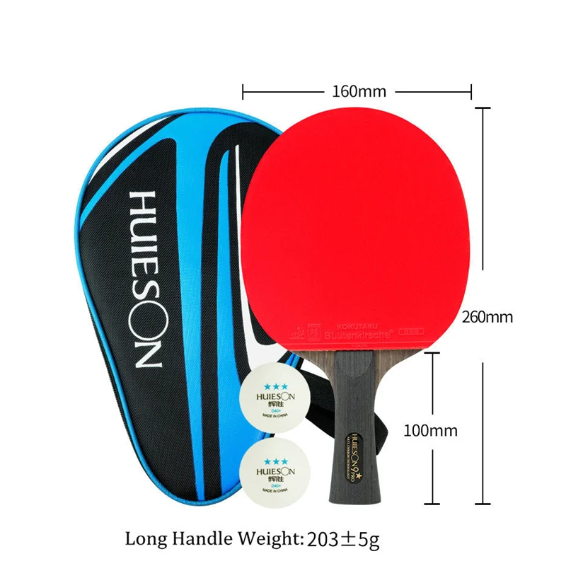

9 Star High-quality Table Tennis Racket Carbon Fiber Double Face In Sticky Rubber Professional Powerful Ping Pong Bat Training