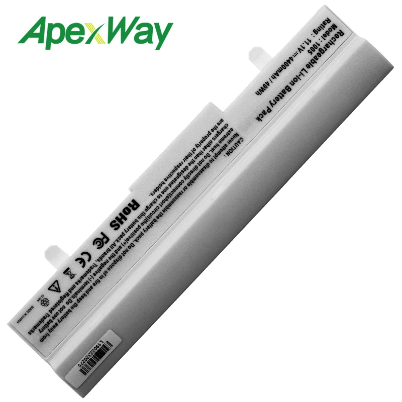 Apexway 11 1 v Новая батарея для ноутбука белая 4400mAh Asus Eee ПК AL31 1005 AL32 ML32 1001P 1001HA 1101HA|battery