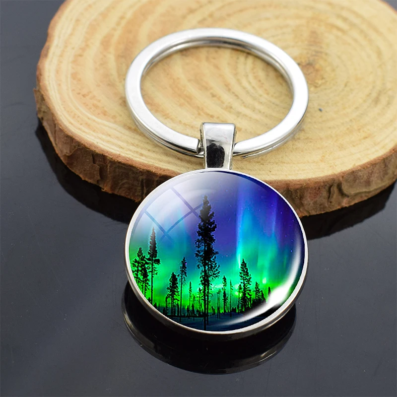 Подвеска для ключей с северным светильник двусторонний брелок подвеска С