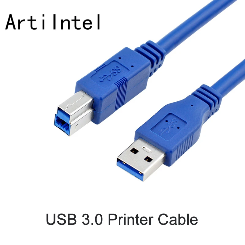 USB 3,0 A Male AM к USB 3,0 B Тип Male BM Удлинительный кабель для принтера USB3.0 кабель для сверхскоростной печати