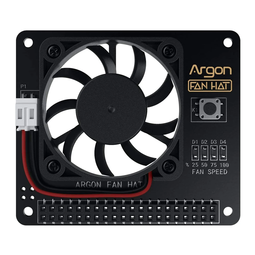 Raspberry Pi 4 Argon Fan HAT с кнопкой питания PWM управляемое по для 3 Model B + 4B/3B +/3B | Компьютеры и