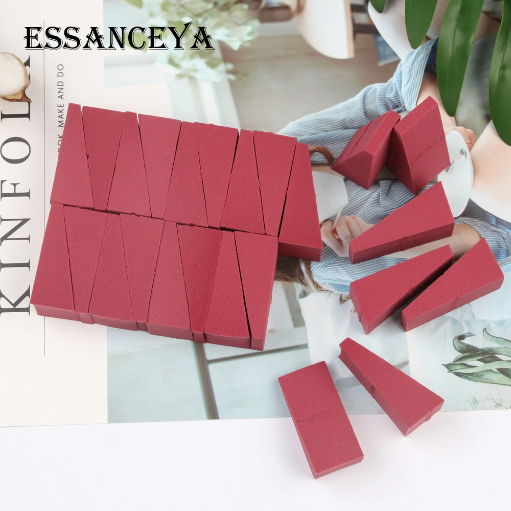 ESSANCEYA 24 шт./пакет плотность латекс клинья спонж для Макияжа Косметический слойка пудра гладкая Спонжик для лица пуховка для пудры