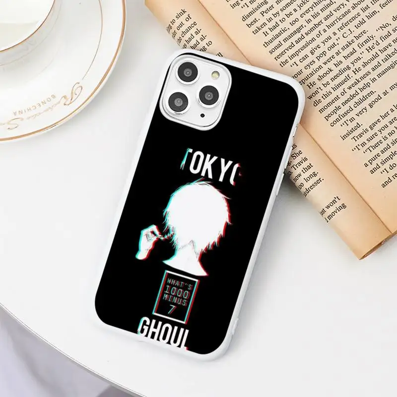 

Tokyo Ghoul Cool Japanese Anime Phone Case Candy Color White for iPhone 11 pro XS MAX 8 7 6 6S Plus X 5S SE 2020 XR