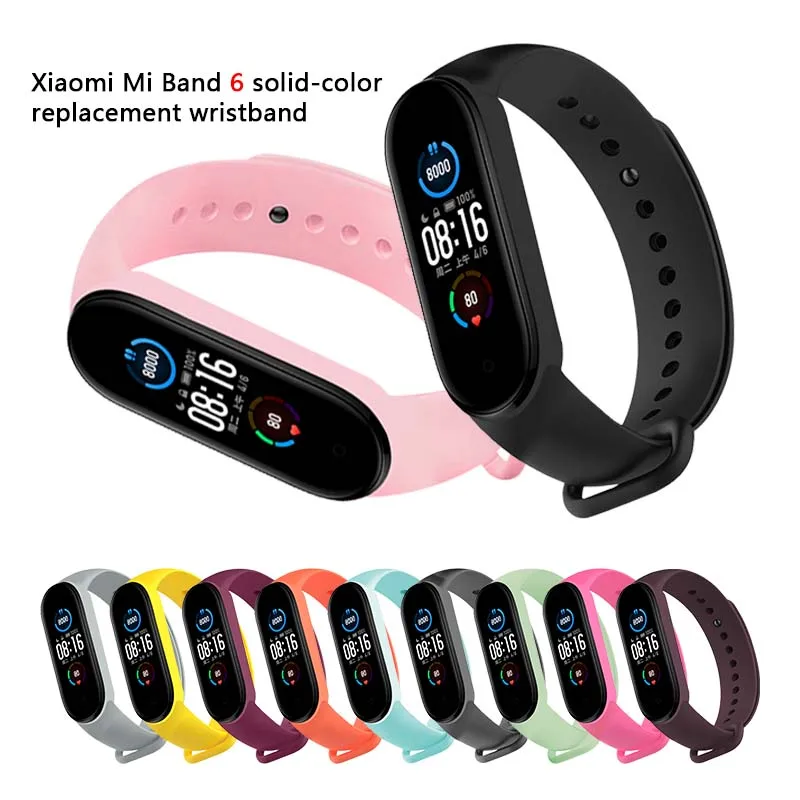 

Bracelet For Xiaomi Mi Band 6 Band 6 Strap Silicone Wristband TPU Strap For Xiaomi Mi Band6 Mi Band6 Bracelet Miband 6 Strap