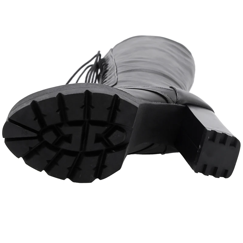 Haoshen&ampGirl Лидер продаж осенне-зимние сапоги до колена со шнуровкой женская обувь