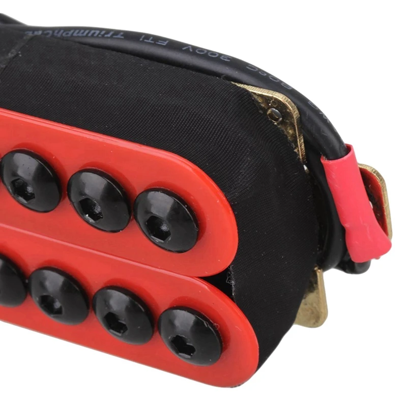 

1 Pcs Guitar Wiring Harness 3Way Toggle Switch & 1 Set Metal Pickups Double Coil Bridge Neck Humbucker Pickups