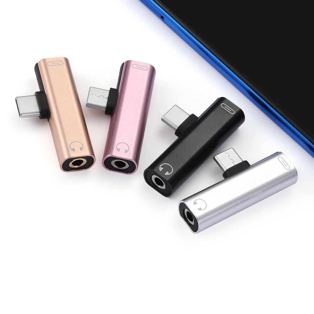 Универсальный переходник для наушников Mini USB Type C на 3 5 мм AUX кабель аксессуары