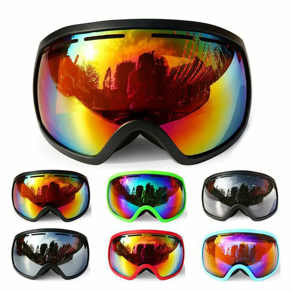 Ski Snowboard Snow Goggles For Men And Women Uv Protection With Double Anti-fog Lens Windproof | Спорт и развлечения