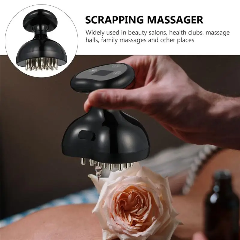 

Scraping Instrument Massager Electric Vibration Acupoints Massaging Device Suction Massage Brush Suction Cupping Full Body