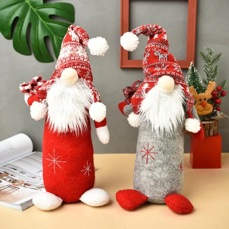 

1PC Santa Faceless Modish Kerst Decoraties Voor Huis 2021 Vrolijk Kerstfeest Ornament Xmas Geschenken Gelukkig Nieuwjaar 2022