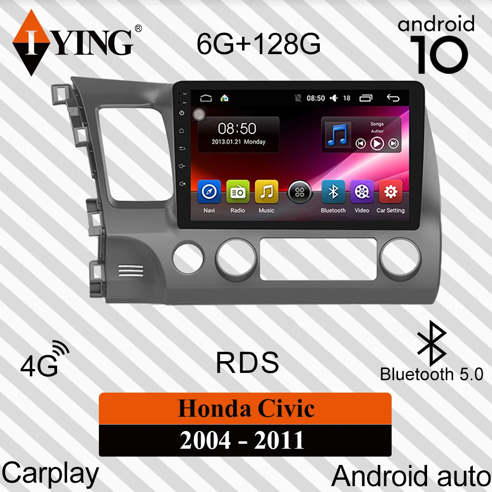 Автомагнитола IYING для Honda Civic 8 FK FN FD 2004 2011 мультимедийный видеоплеер с GPS