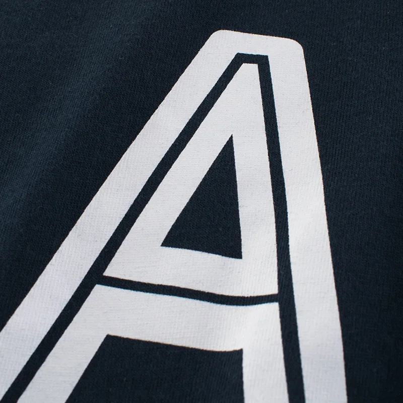 Camiseta de algod&oacute;n de manga larga para ni&ntilde;os, ropa para chicos coreanos, con cuello redondo, con letras, para primavera y oto&ntilde;o-2