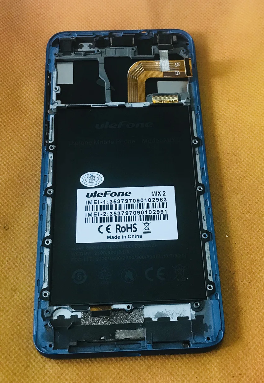 Используется оригинальный ЖК-дисплей экран + сенсорный рамка для Ulefone MIX 2 MTK6737