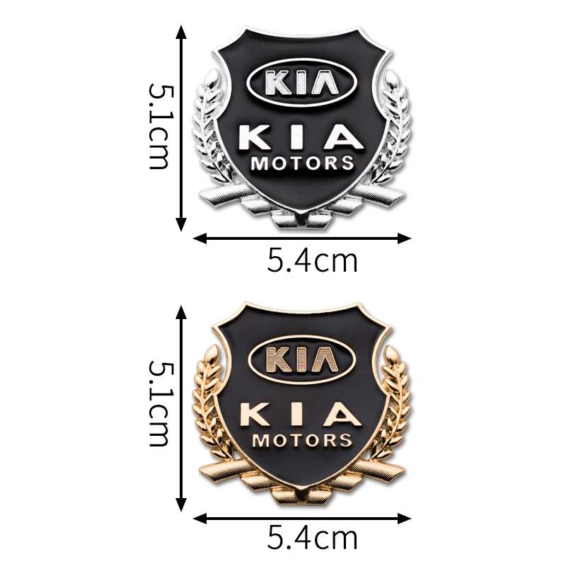 2 шт. автомобильный Стайлинг 3D наклейки из металла эмблемы для кіа Cerato Sportage R K2 K3 K5
