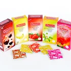 12 шт.кор. Ультра Тонкий Презервативы с ароматом фруктов из натурального латекса для полового члена, создающий защитную пленку безопасной контрацепции секс-игрушки для мужчин пары